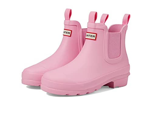 Hunter Kids Original Chelsea (Little Kid/Big Kid) - Boots for Kids - Waterproof Rubber Upper - Textile Lining Pink Fizz 5 Big Kid M