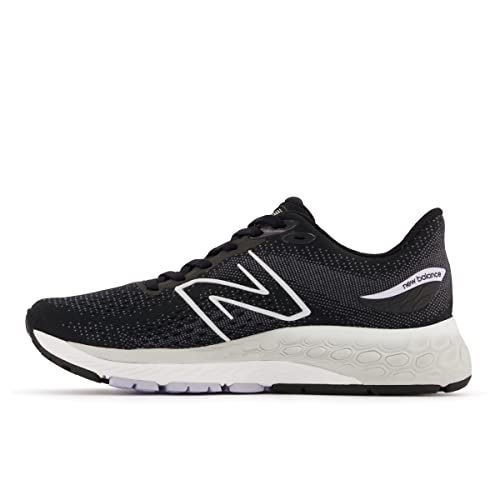 New Balance Women's Fresh Foam X 880 V12 Running Shoe, Black/Violet Haze, 10.5 X-Wide