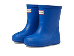 Hunter Girls Original First Classic Boot (Little Toddler/Big Kid) Rain, Cruise Blue, 13 Narrow