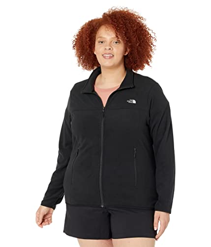 The North Face Women's TKA Glacier Full Zip Jacket, TNF Black, M