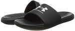 Under Armour Men's Ansa Fix Slide Sandal, Black (004)/Black, 12