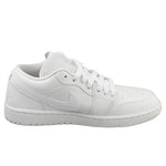 NIKE Air Jordan 1 Low Women's Shoes (DV0990-111, White/White-White) Size 10