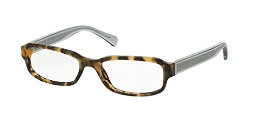 COACH HC6083-5357 Eyeglasses, Dark Vintage Tortoise/Crystal Teal Frame 52mm w/Clear Demo Lens
