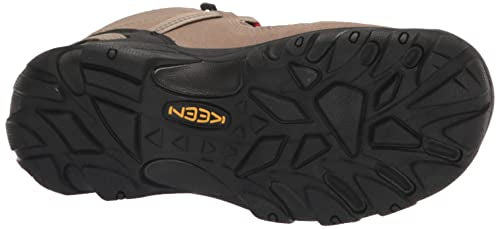 KEEN Men's Targhee 2 Mid Height Waterproof Hiking Boots, Safari/Red Carpet, 14