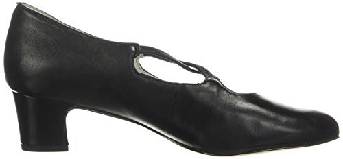 Trotters Women's Pumps, Black Leather, 9.5 X-Wide
