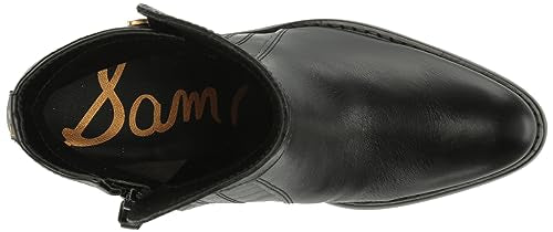 Sam Edelman Simona Fashion Boot Black Leather 7.5 Medium