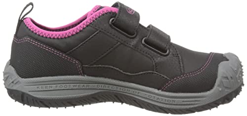 KEEN Speed Hound Durable Comfortable Easy On High Traction Sneakers, Black/Fuchsia Purple, 5 US Unisex Big Kid