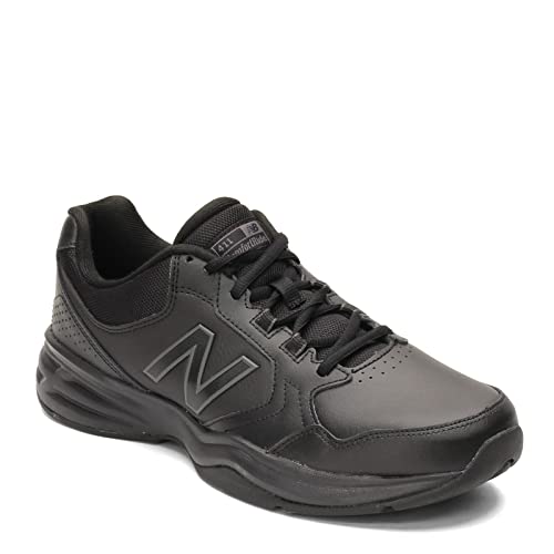 New Balance Men's 411 V1 Training Shoe, Black/Black, 8.5 X-Wide