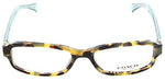 COACH HC6083-5357 Eyeglasses, Dark Vintage Tortoise/Crystal Teal Frame 52mm w/Clear Demo Lens