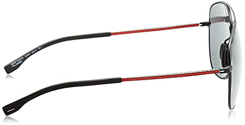 Hugo Boss 1032/F/S Matte Black/Gray Polarized Lens Aviator Men's Sunglasses, 62mm