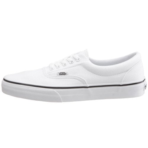 Vans VEWZNVY Unisex Era Canvas Skate Shoes,True White,Men's 4.5, Women's 6 Medium