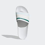 adidas Adilette White/Halo Mint/Wonder White Men's 8, Women's 9 Medium