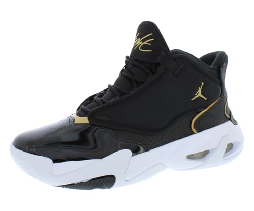 Jordan Boy's Max Aura 4 (Big Kid) Black/Metallic Gold/White 4 Big Kid M
