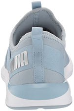 Puma Women's Prowl Slip On Cross Trainer, Pastel Blue Fog-Metallic Silver, 5.5