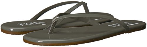 TKEES Women's Glosses Flip Flop, Sweet Smoke, 9 B US