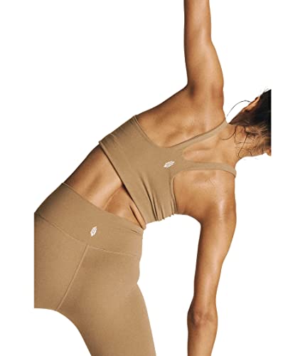 FP Movement Never Better Square Neck Women’s Sports Bra - Racerback Construction - Supportive Underband Moonrock SM (Women's 4-6) One Size