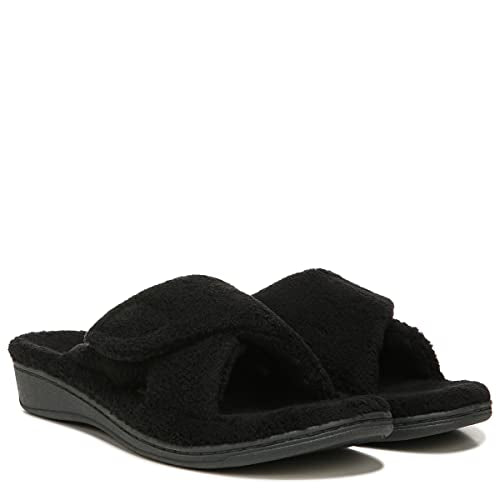 Vionic Women's Relax Slipper, Black, 9 M