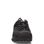 KEEN mens Targhee Exp Low Height Waterproof Hiking Shoe, Black/Steel Grey, 7.5 US