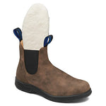 Blundstone 2242 Men's All-Terrain Thermal Series Waterproof Premium Leather Chelsea Boots with Insulated Shearling Footbed & Shock Absorption, Rustic Brown, 6.5 US Men / 5.5 AU