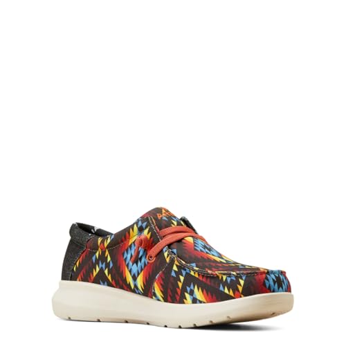 ARIAT Men's Hilo Sneaker, Fiery Southwest Print/Dark Denim, 8.5