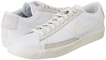 Nike Blazer Low Leather Mens Trainers CW7585 Sneakers Shoes (UK 7.5 US 8.5 EU 42, White sail Platinum Tint 100)