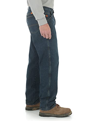 Wrangler Riggs Workwear mens Fr Flame Resistant Advanced Comfort Relaxed Fit Jean Work Utility Pants, Midstone, 38W x 32L US