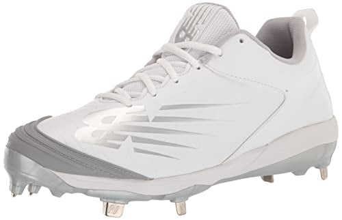 New Balance Women's FuelCell Fuse V3 Metal Softball Shoe, White/White, 13