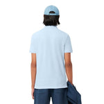 Lacoste Men's Slim Fit L12.12 Short Sleeve Pique Polo, Rill Light Blue, XX-Large