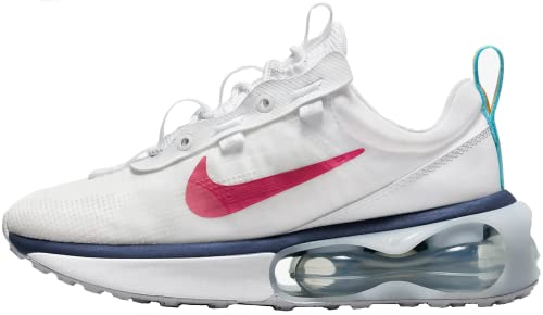 Nike Women's Air Max 2021 100, White/Thunder Blue/Pure Platinum/Archaeo Pink, 11 M US