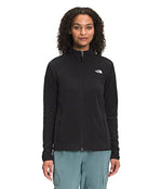 The North Face Women's TKA Glacier Full Zip Jacket, TNF Black, M