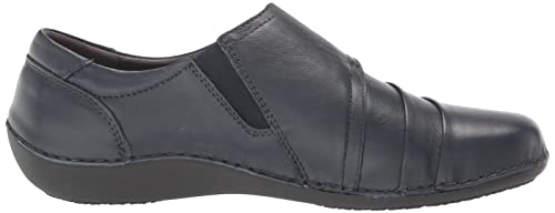 Propét Women's Calliope Loafer Flat, Navy, 7.5