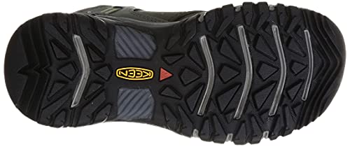 KEEN Women's Ridge Flex Mid Height Waterproof Hiking Boot, Castor Grey/Dubarry, 11