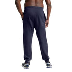 Champion Mens Joggers, Powerblend, Fleece For (Reg. Or Big & Tall) Athletic-sweatpants, Navy Script, Small US
