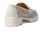 Coach Leah Jacquard Loafer Stone/Chalk 9 B (M)