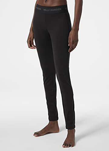 Helly-Hansen Womens LIFA Merino Lightweight Base Layer Pant, 990 Black, Medium