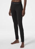 Helly-Hansen Womens LIFA Merino Lightweight Base Layer Pant, 990 Black, Medium