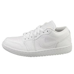 NIKE Air Jordan 1 Low Women's Shoes (DV0990-111, White/White-White) Size 10