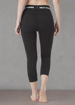 Helly-Hansen Womens LIFA Merino Midweight 3/4 Base Layer Pant, 990 Black, X-Large