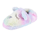 Jessica Simpson Girls Cute and Cozy Plush Slip On House Slippers with Memory Foam, Tie Dye, X-Large