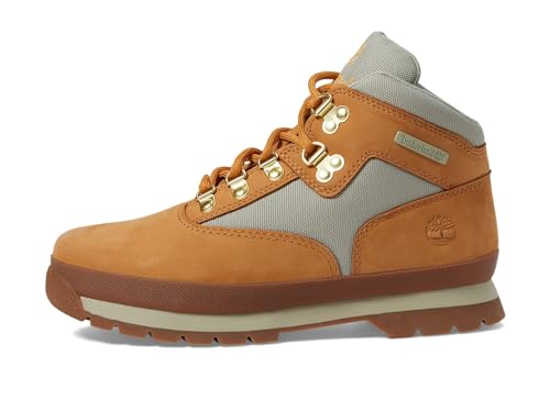 Timberland Kids Euro Hiker Mid Lace-Up Boot Hiking, Wheat Nubuck, 12 US Unisex Toddler