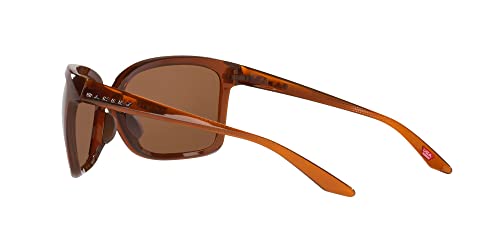 Oakley Women's OO9230 Wildrye Butterfly Sunglasses, Polished Rootbeer/Prizm Tungsten Polarized, 61 mm