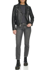 Levi's Womens Vegan 538 Moto (Regular & Plus Size) Faux Leather Jacket, Black, Small US