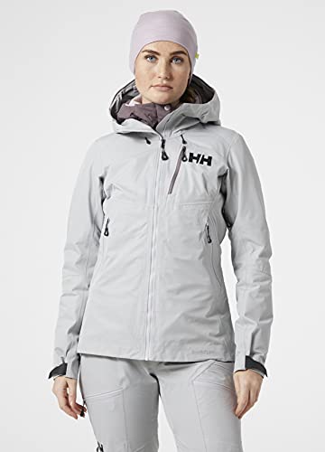 Helly-Hansen Womens Odin Mountain Infinity 3L Waterproof Sustainable Shell Jacket, 853 Grey Fog, Medium