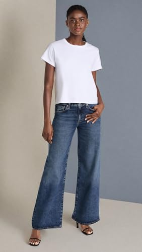 AGOLDE Women's Clara Jeans: Low Rise Baggy Flare, Noise, Blue, 23