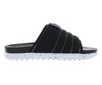 Nike Asuna Crater DJ4629-002 Mens Slide Shoes (Black/Iron Grey-White-Mean Green)
