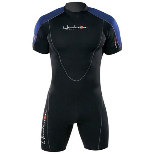 Henderson Men's 3mm Thermoprene Shorty, Black / Blue, Size - 2X-Large