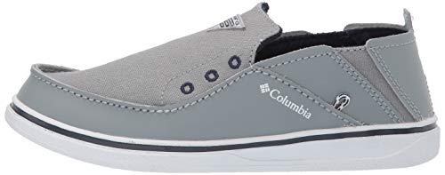 Columbia Kid's YOUTH BAHAMA™ PFG Shoe, monument, collegiate navy, 6 Regular US Big Kid
