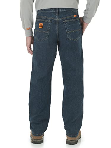 Wrangler Riggs Workwear mens Fr Flame Resistant Advanced Comfort Relaxed Fit Jean Work Utility Pants, Midstone, 38W x 32L US