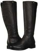 Cole Haan Women's Calissa Riding Boot Mid Calf, Black Leather, 11 B US