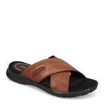 Rockport Men's Darwyn Xband Slide Sandal, Coach Brown, 9.5 W US